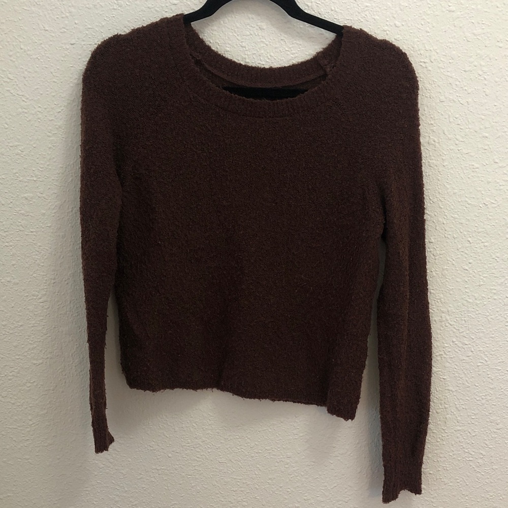 Rubbish Women's Chocolate Brown Crewneck Sweater